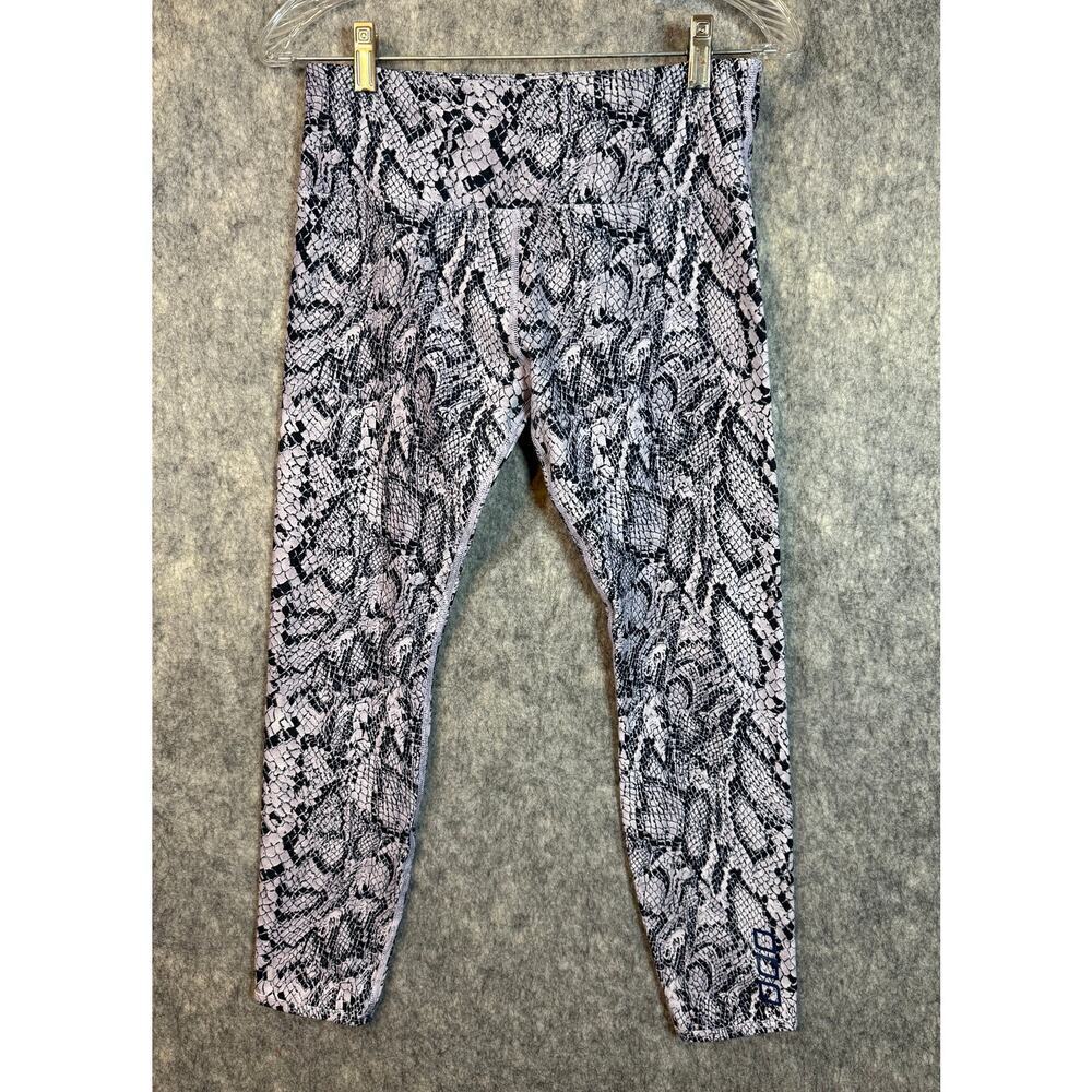 Lorna Jane Womens Snake Print Size Small Ankle Stretch Leggings